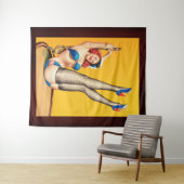 Flirt Pulsabdeckung von Peter Driben Wandteppich (Beispiel (Horizontal))