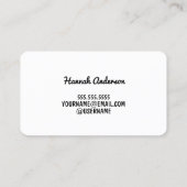 Flirt-Rose-Gold-Visitenkarte Visitenkarte (Rückseite)