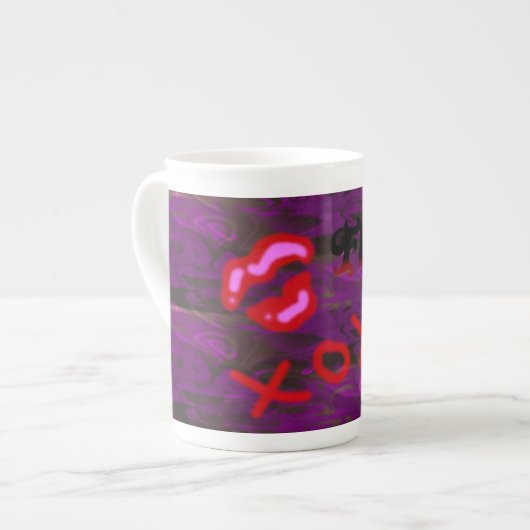 Flirt-Tasse Porzellantasse (Vorderseite Links)