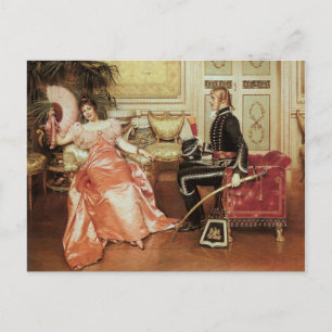 Flirt - Vintages Motiv - Soulacroix Postkarte