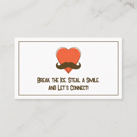 Flirt-Visitenkarte Visitenkarte (Vorderseite)