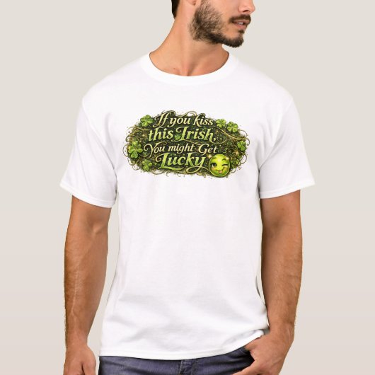 Flirtatious Frohen St. Patrick's Day T-Shirt (Vorderseite)
