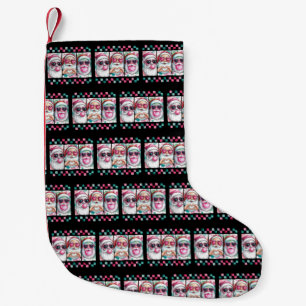 Flirtatious Weihnachten Santa Bogen Retro Preppy X Kleiner Weihnachtsstrumpf