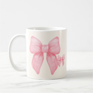 Flirtatische Sips: Coquette Bow Kaffee Tasse