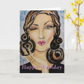 Flirten der Geburtstagskarte Karte (Gelbe Blume)