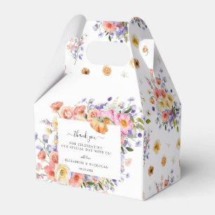 Flirtende Blumenwiese   Hochzeit Danke Geschenkschachtel