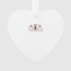 Flirtende Geister mit einer schwarzen Katze Classi Ornament