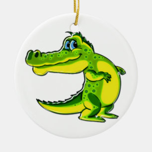 Flirtenkrokodil Keramikornament