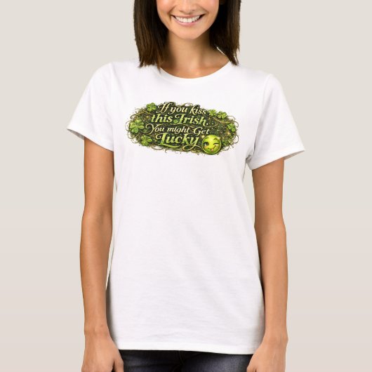 Flirtet, Frohen St. Patrick's Tag T-Shirt (Vorderseite)