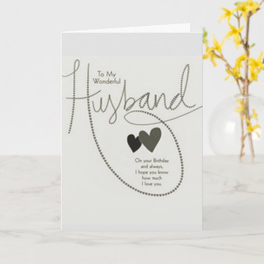 **FLIRTING MIT HUSBAND AM GEBURTSTAG** KARTE (Gelbe Blume)