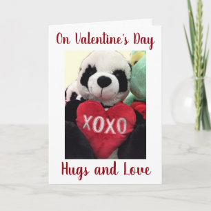 ** FLIRTING STUFFED PANDA** AM VALENTINTAG FEIERTAGSKARTE