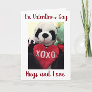 **FLIRTING TEDDYBEAR** FÜR SIE AM VALENTINTAG FEIERTAGSKARTE