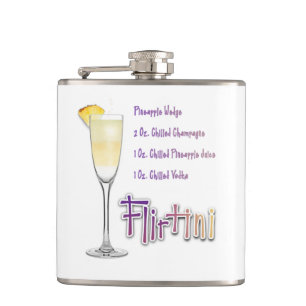 Flirtini Ananas Mimosa Cocktail Rezept Kunst Flachmann