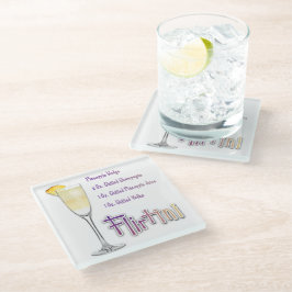 Flirtini Pineapa Mimosa Ein perfektes Wochenende i Glasuntersetzer