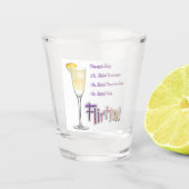 Flirtini Pineapa Mimosa Ein perfektes Wochenende i Schnapsglas (Vorderseite)