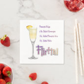 Flirtini Pineapa Mimosa Ein perfektes Wochenende i Serviette (Beispiel)