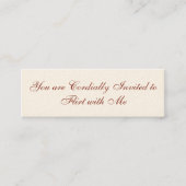 Flirtkarte Mini Visitenkarte (Vorderseite)