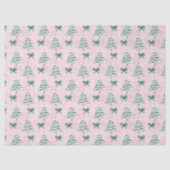 Flirtrosa Weihnachtsbaum-Tissue-Papier Seidenpapier (Vorderseite)