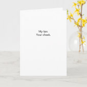 Flirty My Lips Your Cheek Karte (Gelbe Blume)