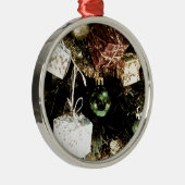 Flitter Silbernes Ornament (Rechts)