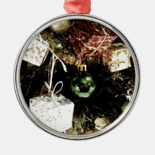 Flitter Silbernes Ornament