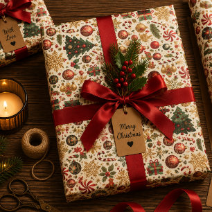 Flitter und Glanz Geschenkpapier Set