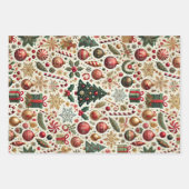 Flitter und Glanz Geschenkpapier Set (Vorderseite)