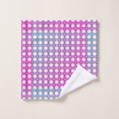 Flitterwaben: Geometrisches Muster für komplexe Wa Badhandtuch Set (Waschlappen)