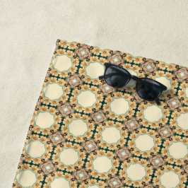 Flitterwaben: Geometrisches Muster für komplexe Wa Strandtuch