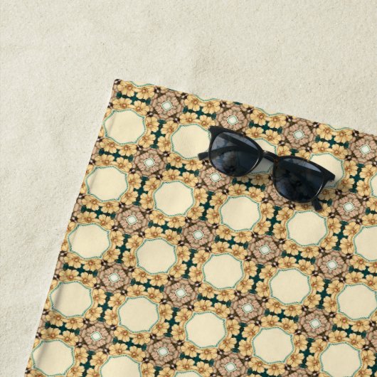 Flitterwaben: Geometrisches Muster für komplexe Wa Strandtuch (Beispiel)