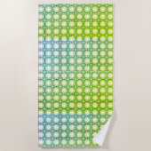 Flitterwaben: Geometrisches Muster für komplexe Wa Strandtuch (Vorderseite)