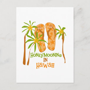 Flitterwochen auf Hawaii Postkarte