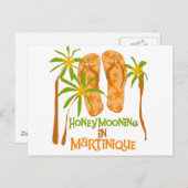 Flitterwochen auf Martinique Postkarte (Vorne/Hinten)