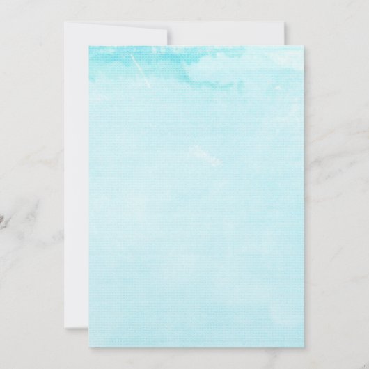 Flitterwochen Brautdusche Einladung tropisch (Rückseite)