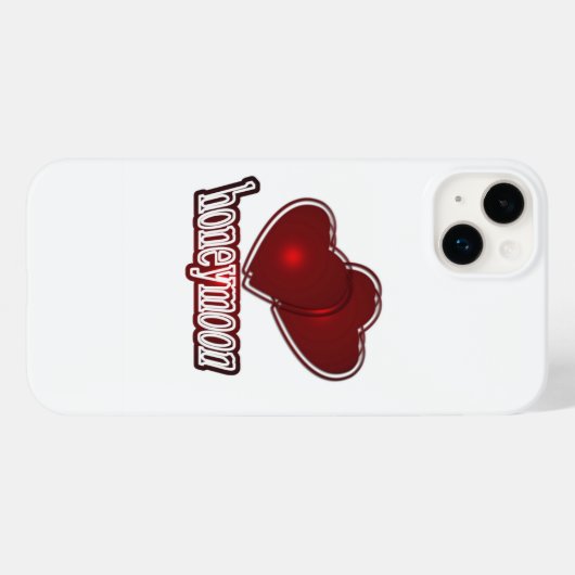 Flitterwochen Case-Mate iPhone Hülle (Rückseite (Horizontal))