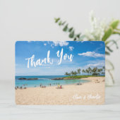 Flitterwochen Danke, Postcard 12x18, Oahu Ko Olina Einladung (Stehend Vorderseite)