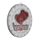 Flitterwochen Dartscheibe (Vorderseite Links)