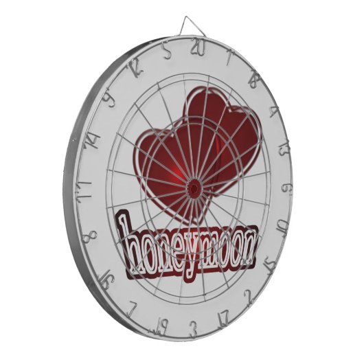 Flitterwochen Dartscheibe (Vorderseite Links)