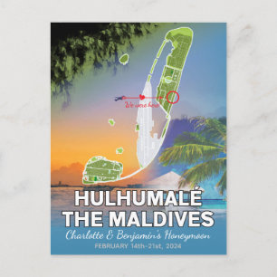 Flitterwochen Erinnerungen Hulhumale Die Malediven Postkarte