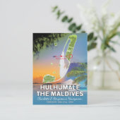 Flitterwochen Erinnerungen Hulhumale Die Malediven Postkarte (Stehend Vorderseite)