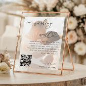 Flitterwochen Fairmond QR Code Wedding Sign Poster
