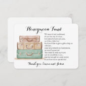 Flitterwochen Flitterwochen Eheeinlage Begleitkarte (Vorne/Hinten)