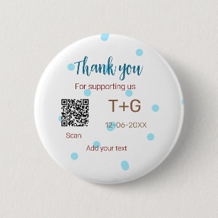 Flitterwochen Fonds Add Q R Code Paarname Hochzeit Button