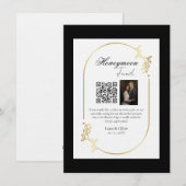 Flitterwochen-Fonds QR-Code Schild Hochzeit Flitte Einladung (Vorne/Hinten)