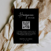 Flitterwochen-Fonds-QR-Code-Schild, Hochzeits-Flit Einladung