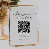Flitterwochen-Fonds QR-Code-Schild Poster