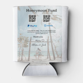 Flitterwochen-Fonds Venmo PayPal-Spende Q R Paar Dosenkühler