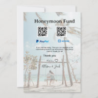 Flitterwochen-Fonds Venmo PayPal-Spende Q R Paar