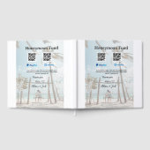 Flitterwochen-Fonds Venmo PayPal-Spende Q R Paar Gästebuch (Voll)