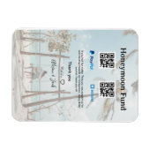 Flitterwochen-Fonds Venmo PayPal-Spende Q R Paar Magnet (Horizontal)